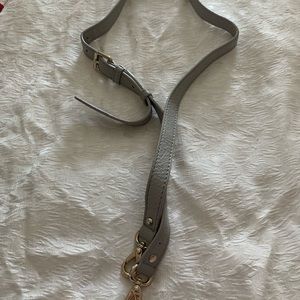 Two leather purse straps